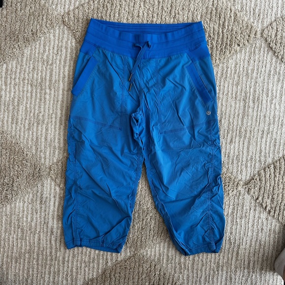 Blue Lululemon Capris - Picture 1 of 3